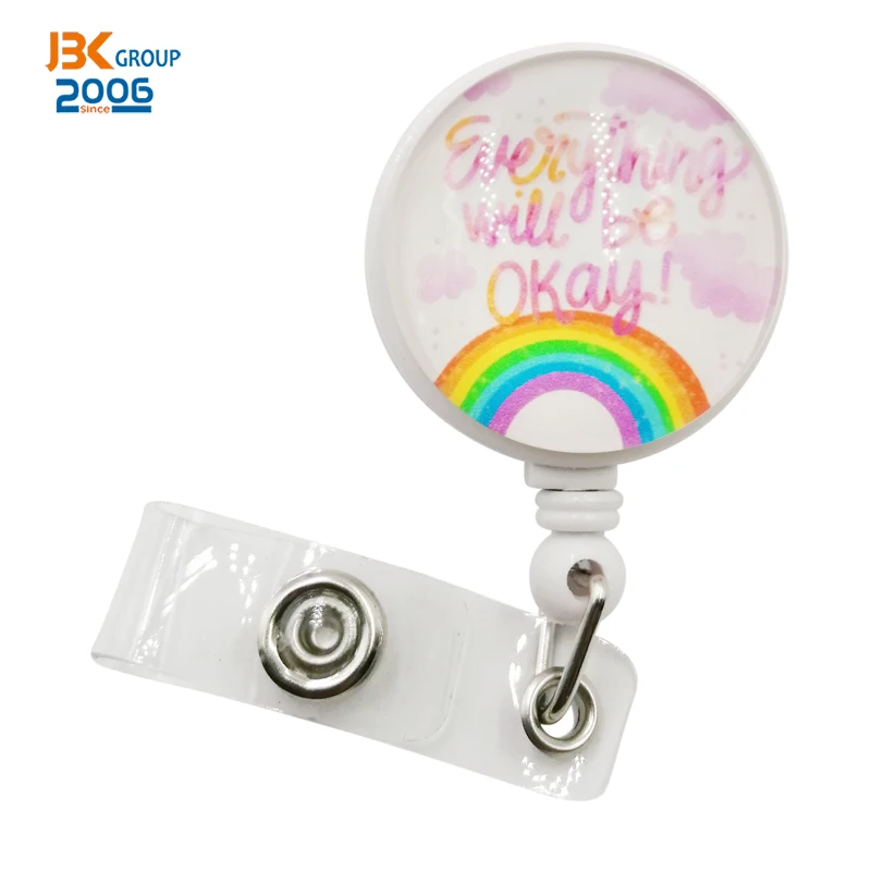 
 Выдвижной Бейдж, полностью Хрустальный бейдж для медсестры, бейдж с вращающимся зажимом для удостоверения личности офиса  