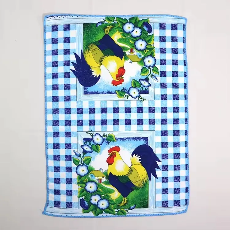 Best-Selling Custom Printed Square Cotton Tea Towel Dishtowel Placemat ce bsci oeko-tex