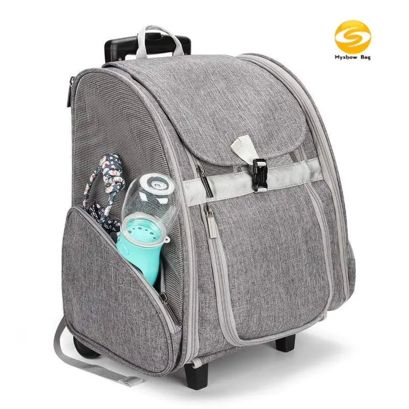 Hot sales  pet carrier stroller Innovative Traveler Bubble Backpack for cat dog with detachable wheels