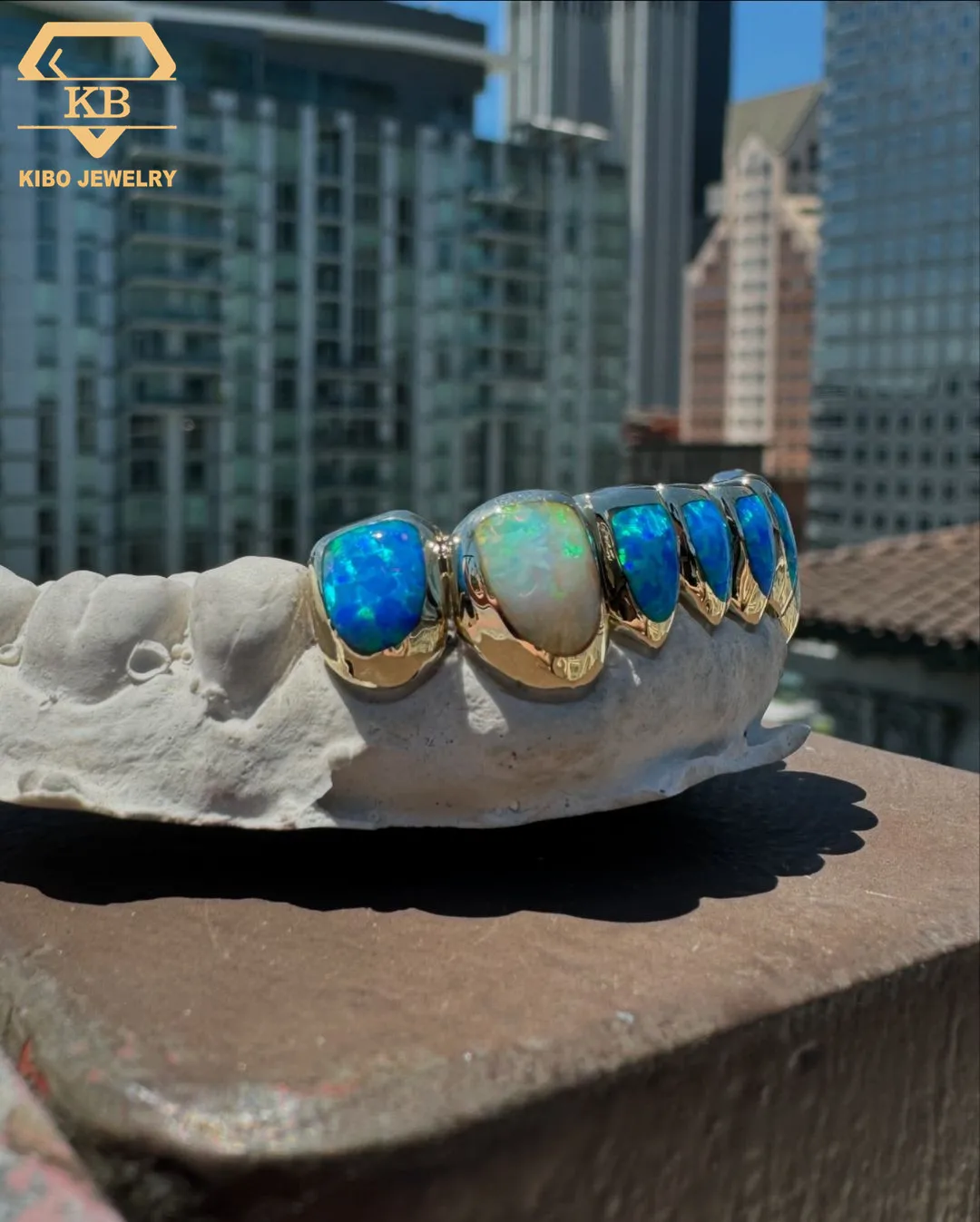 Custom Moissanite Opel Grillz 925 Sterling Silver Iced Out Color Teeth Grillz for Men Women HipHop Jewelry