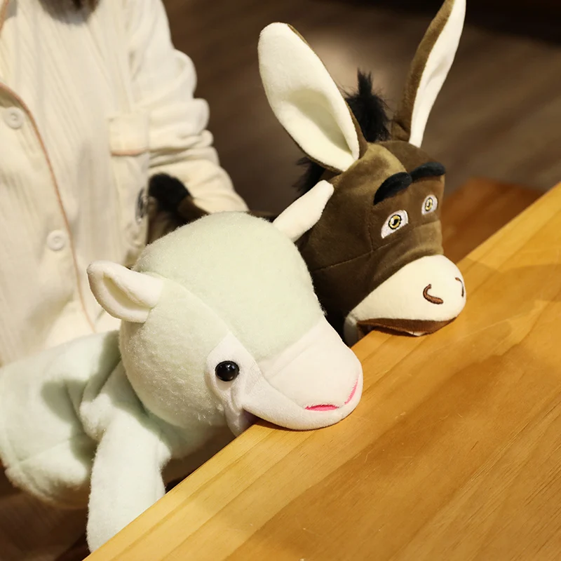 Interactive Stuffed Animal Rabbit Hand Puppet for Kids and Adults