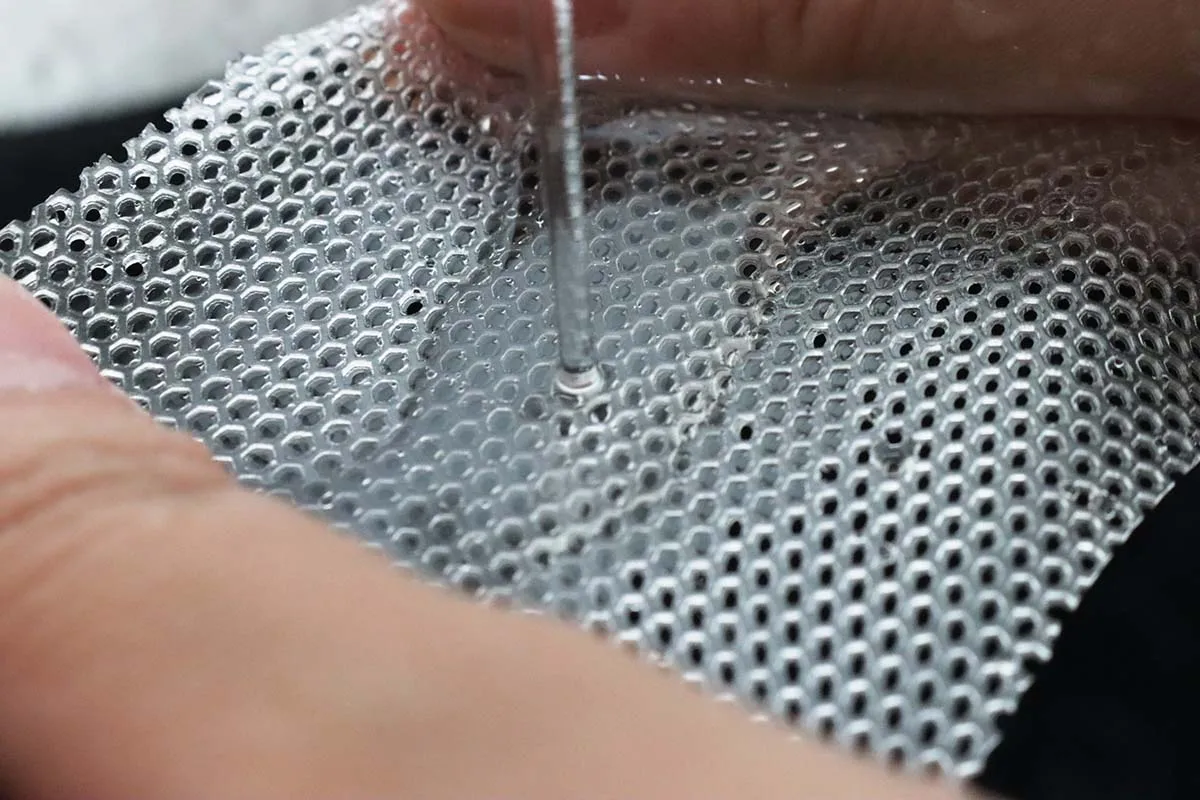 double sided  Elastic stretch  TPU Hot Melt Adhesive Glue  net Film for yoga