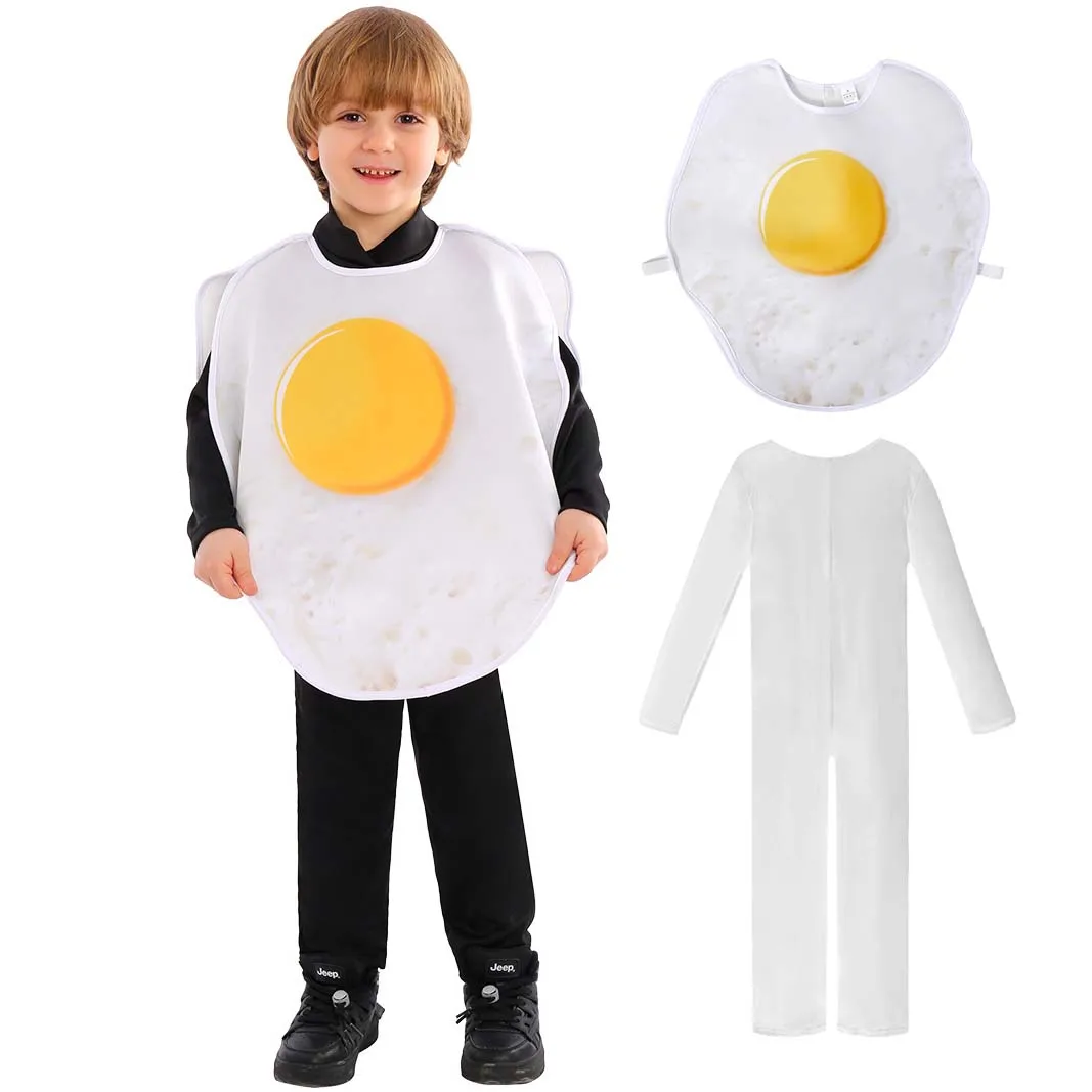 Halloween Funny Unisex Food Cosplay Suit Kid Egg Costume FOEA-009