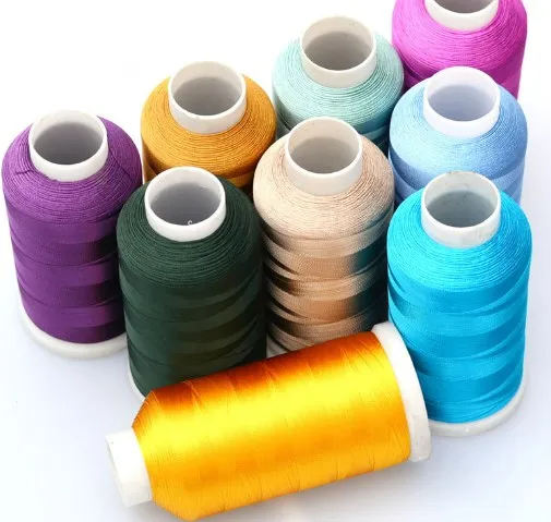 plastic bobbin polyester embroidery thread for sewing