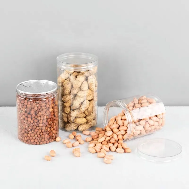 Hot Sale Kilner Jar PET Plastic 100ml-700ml Capacities for Food Packaging of Candy Cookie Sugar Chocolate 150g Capacity
