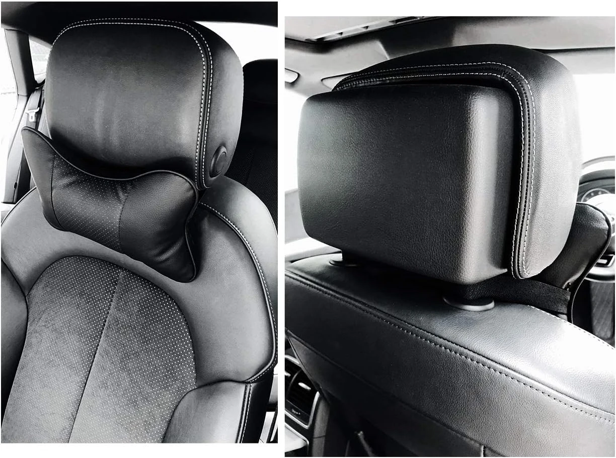 High Quality New Leather Auto Seat Headrest Pillow Car Neck Cushions