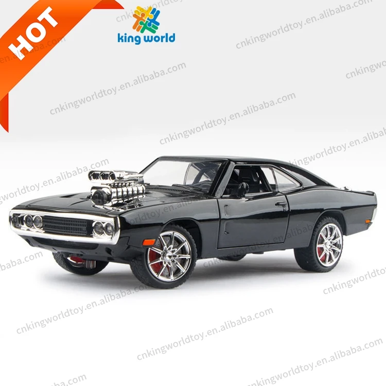 Miniauto Metal 1/24 Scale Model Cars Charger Mini Model Die Cast Car Front Wheel Steering Custom Diecast Model