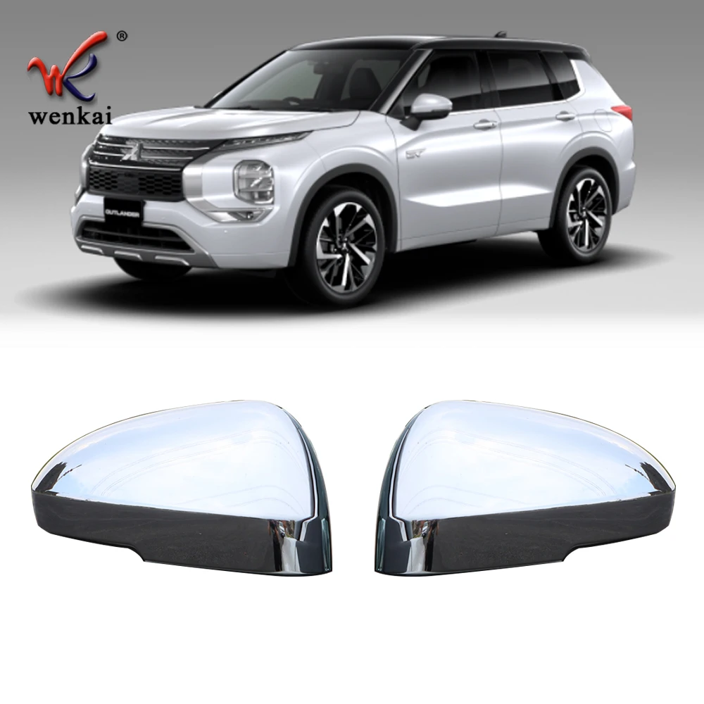 ABS Chrome For Mitsubishi Outlander 2022 Side Door Rearview Mirror Cover Car Accessories