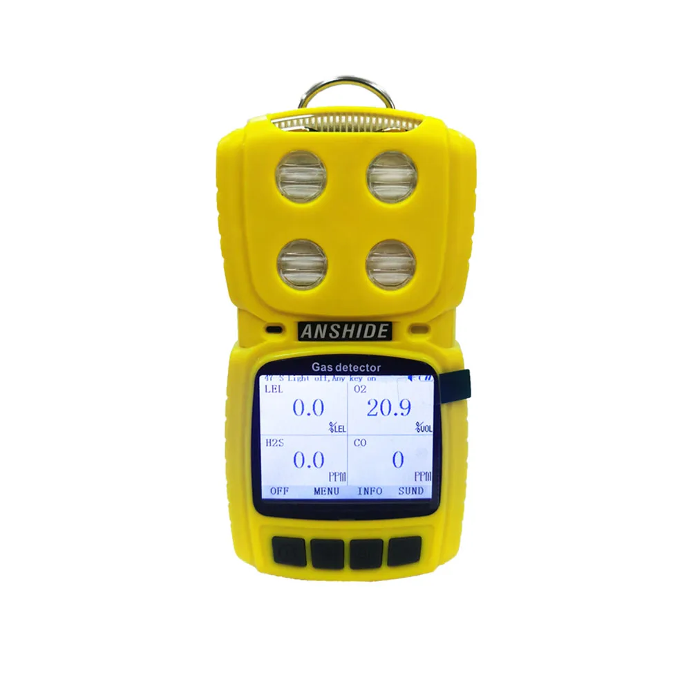 anshide single hydrogen sulfide h2 peroxide gas detector price with case