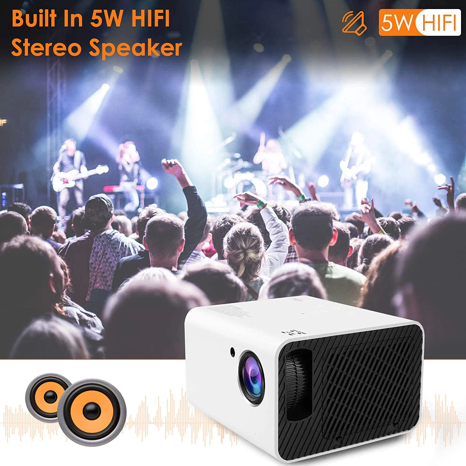 [Дешевый горячий мини-проектор Amazon 1080p] Фабричный OEM ODM оригинальный 1080p Full HD светодиодный ЖК-Мини Портативный проектор для домашнего кинотеатра