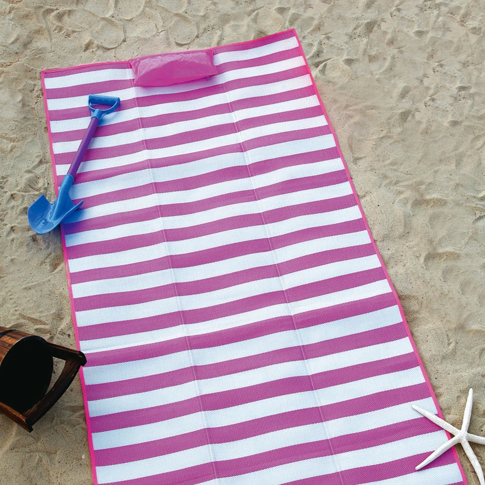 Foldable waterproof sand proof plastic beach blanket mat