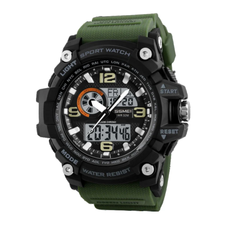 Free watch samples Latest watches for men watches wholesale sports dual time zones alarm clock