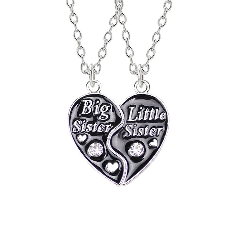 Charm Friends Forever Necklaces Honey Love Couple Pendant Rainbow Magnet Broken Heart Butterfly BFF Friendship Necklace