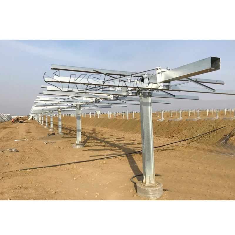 Kseng Solar Tracker Structure PV Tracker System Bracket Kit 1MW 10MW Single Axis Solar Tracker Solar Energy System