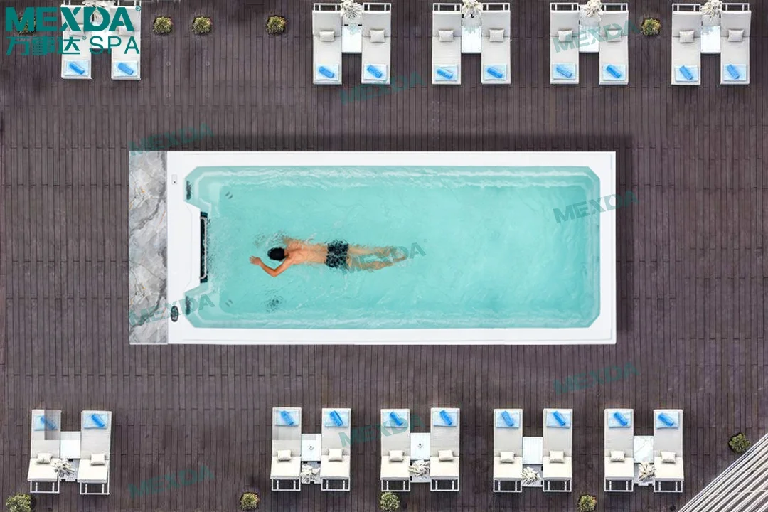 6 meters endless acrylic swimming pool with  training system WS-PC06ST-L