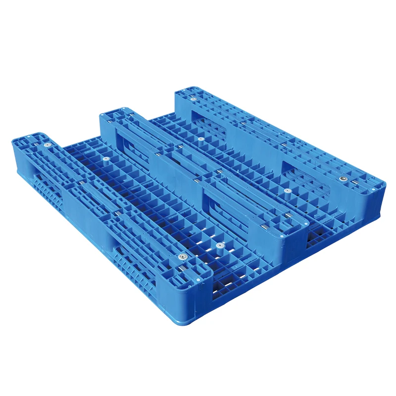 3 Runners 100% Good Quality Cheap Oem 100 * 80 * 15 Cm Static Load 4 Ton Rack Nestable Plastic Pallet For Asrs System