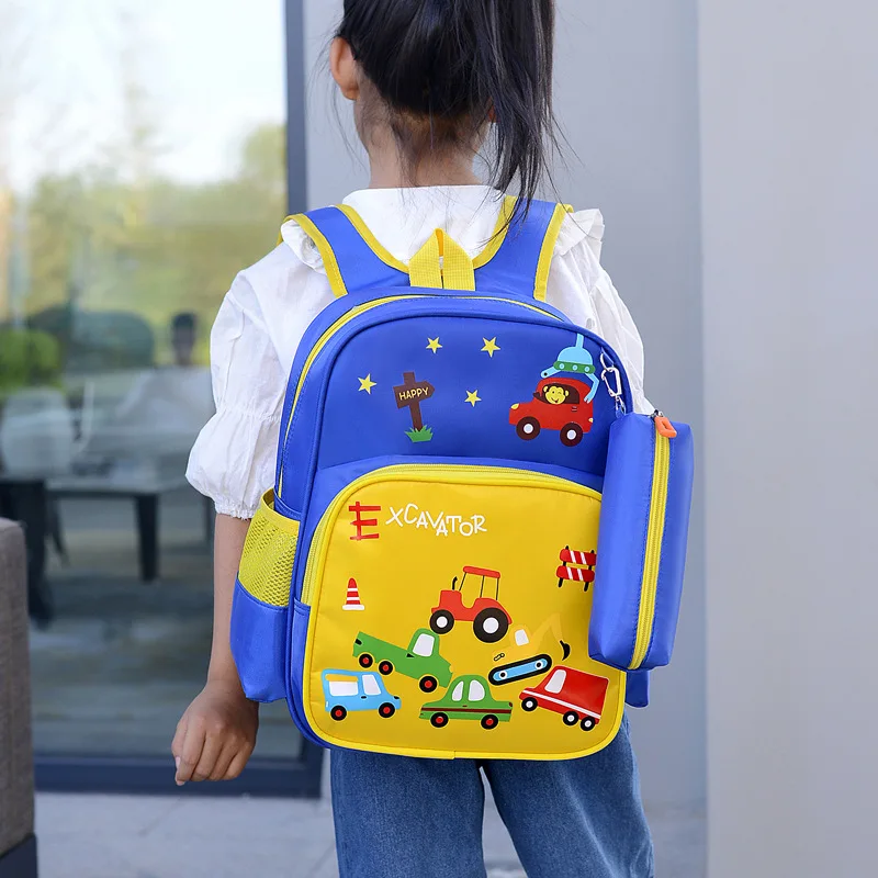 2024 new products Kindergarten School bag Cartoon Shoulders Lightening Cute Backpack bags for children