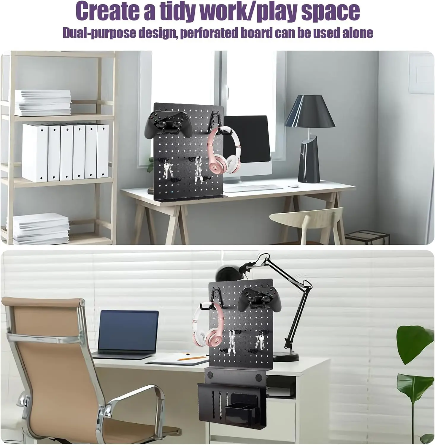 New Arrival Hook Organizer Wear Resisting Large Pegboard For Office Wide Varieties Clamp On Desk Pegboard