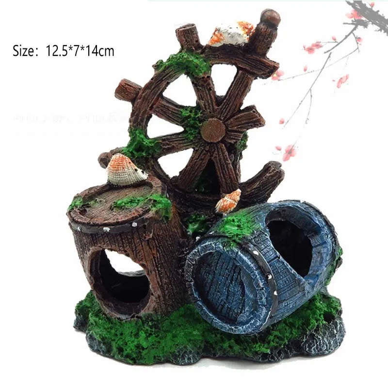 Aquarium Hideaway Rock Cave for Aquatic Pets to Breed, Play and Rest, Safe and Non-Toxic Ceramic Fish Tank Ornaments