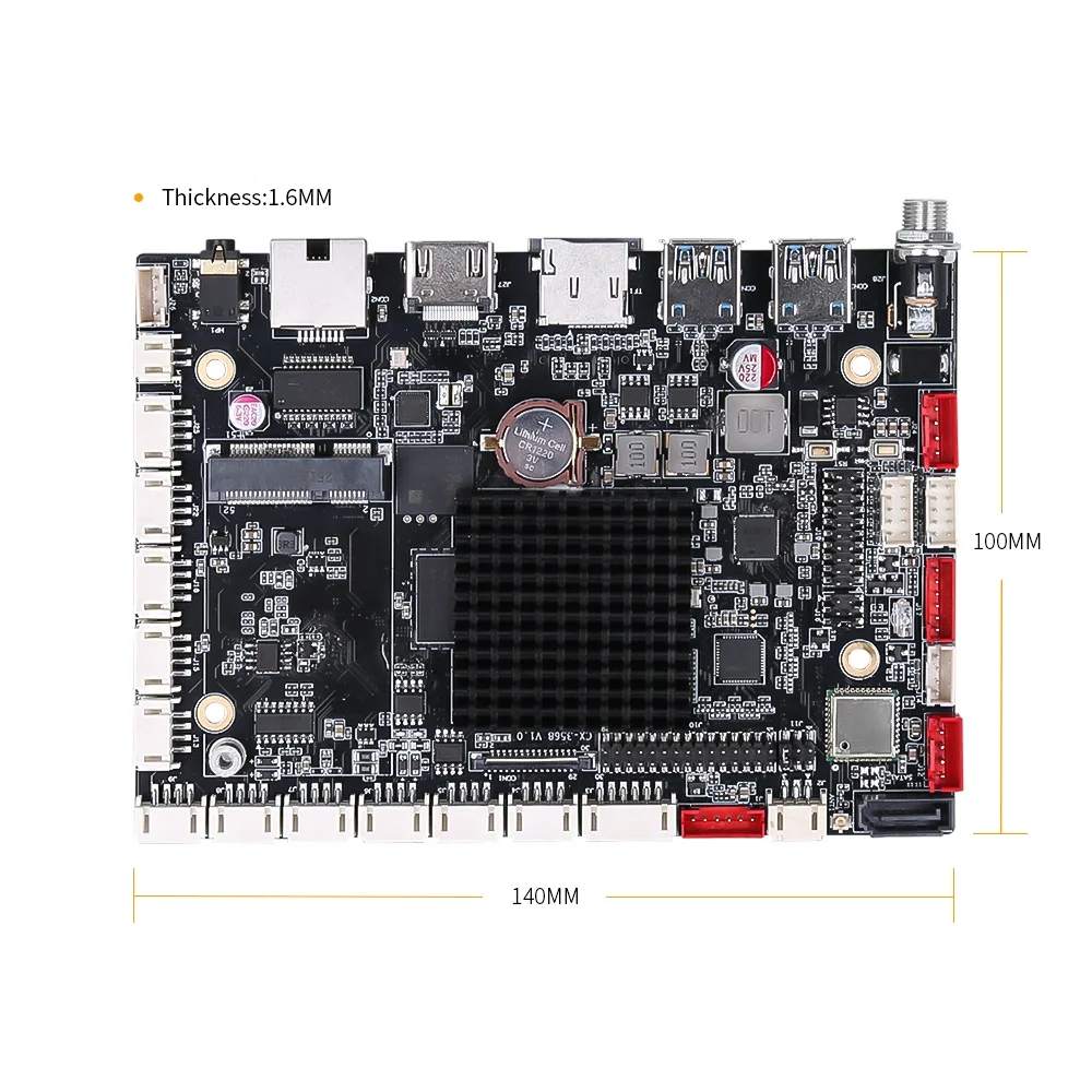 Industrial Embedded Android Linux System Board Rockchip Rk3568 Cortex-A55 Quad Core 2G 32G Usb3.0 Rj45 Arm Motherboards