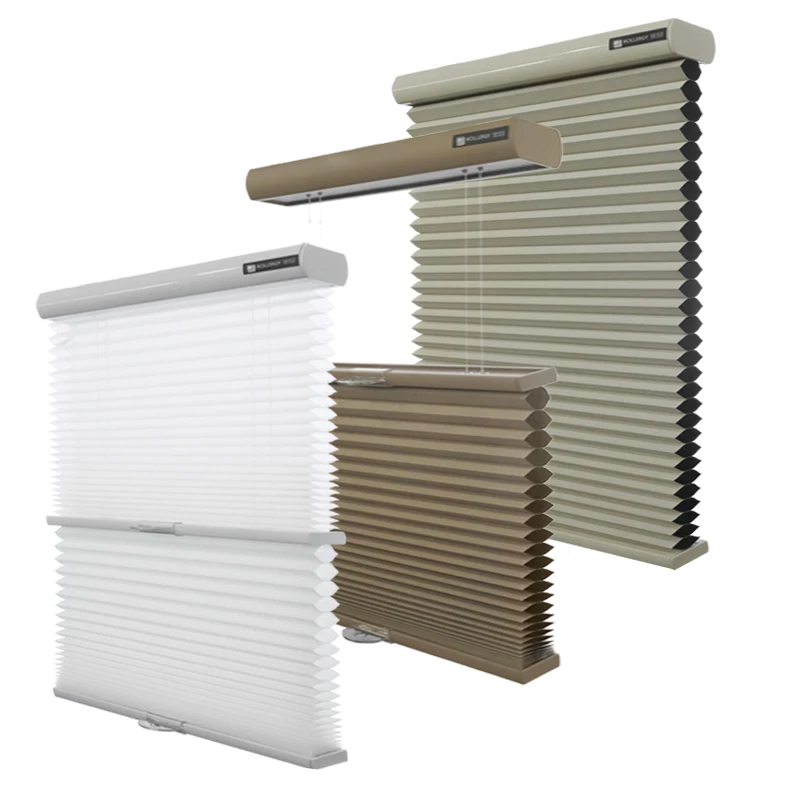 Cordless Window Skylight Window Blackout Day Night Screen Shades Honeycomb Cellular Mini Blinds Shades For Living Room