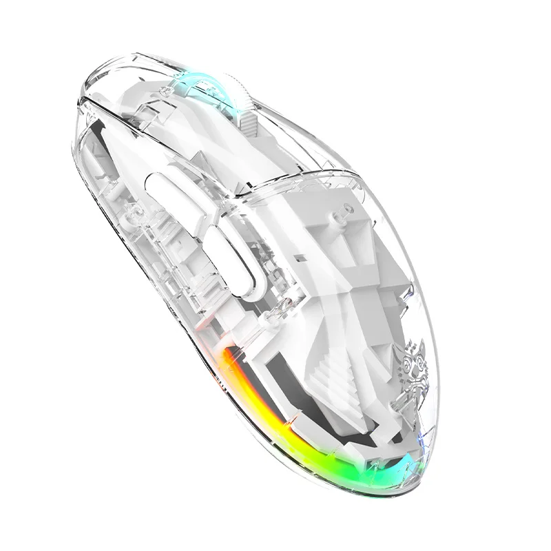 ONIKUMA CW926 Wired+Wireless DPI Adjustment Transparent And Bright Material Tactile Feedback Ergonomic Mouse