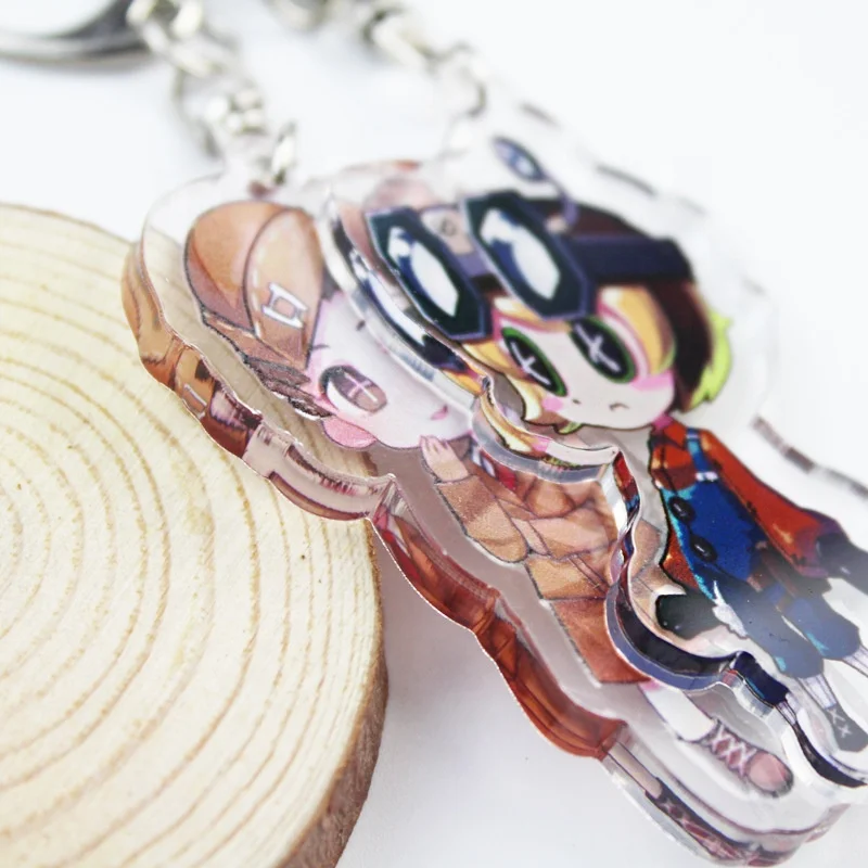 2024 Japan Anime Ghost Killing Blade Acrylic Keychain Double-sided Transparent Cartoon Figure Pendant Key Chain