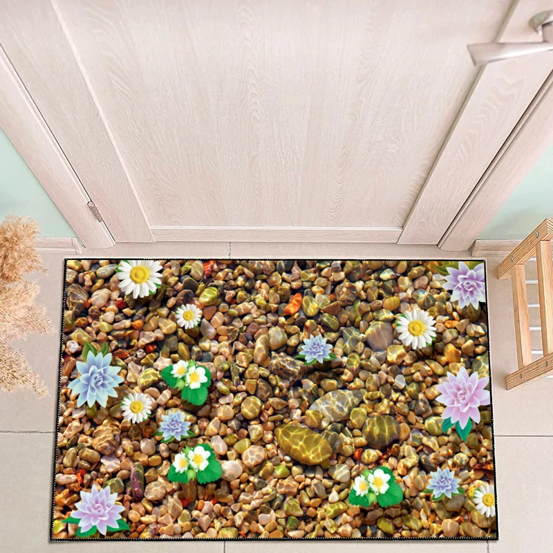 custom 3d Stereo Dynamic Spiral print door carpets door mat cheap price for kitchen,living room,office