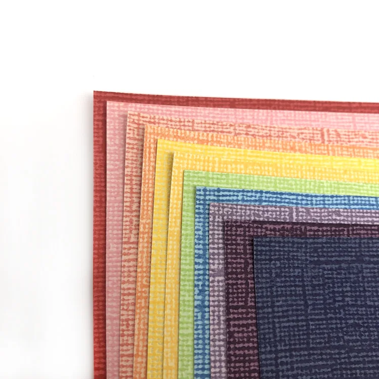 Scrapbooking Paper Single Color And Twin Color Embossed Scrapbook