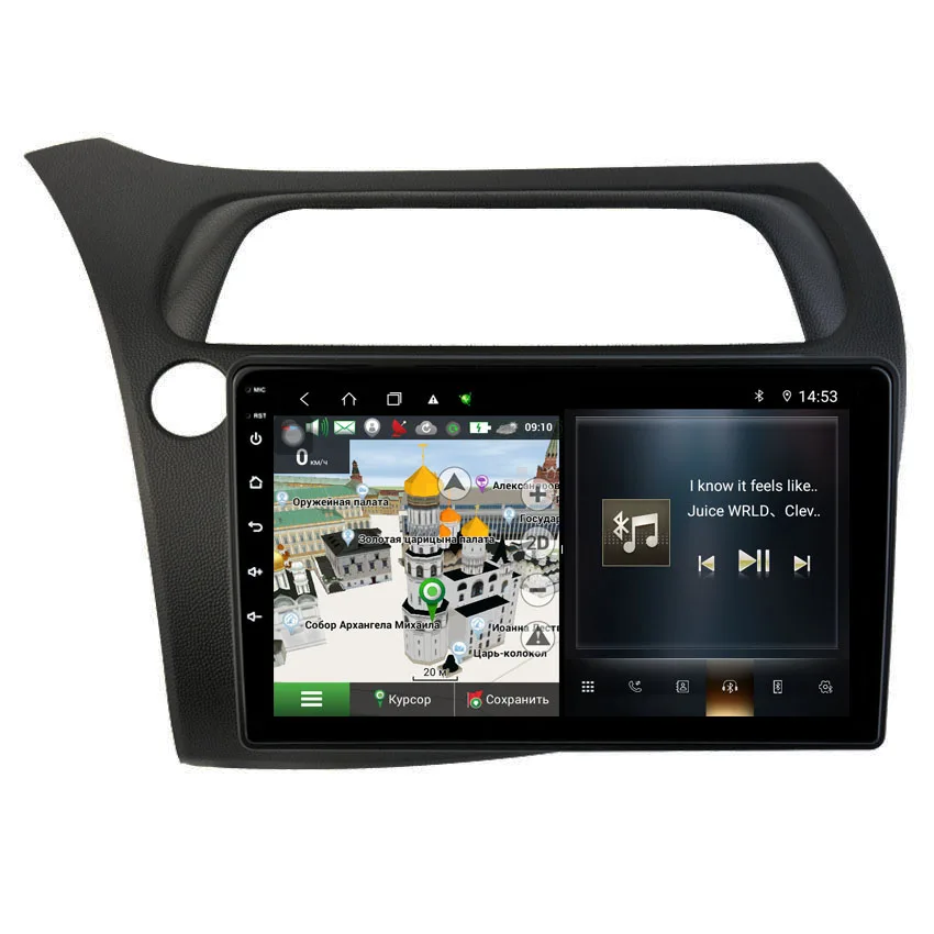 DSP 4G Android  Carplay For Honda Civic Hatchback Auto Multimedia Video Player 4G Autoradio Car Stereo Radio GPS Navigation