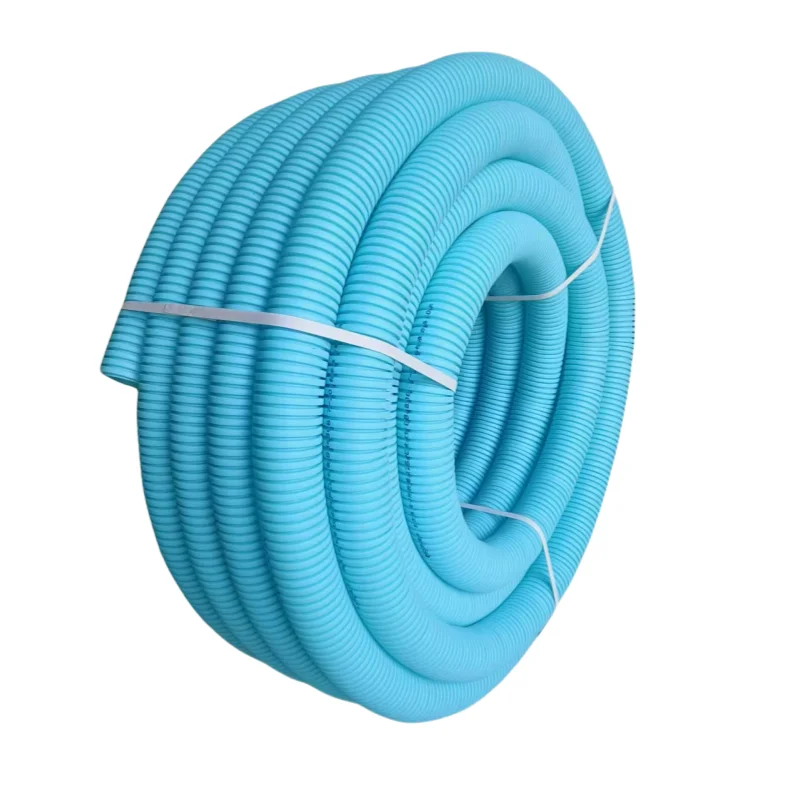 Hot Selling DN110mm Blue HDPE Double Wall Corrugated Ventilation Pipe 30m Long Flexible High Pressure Moulding Included