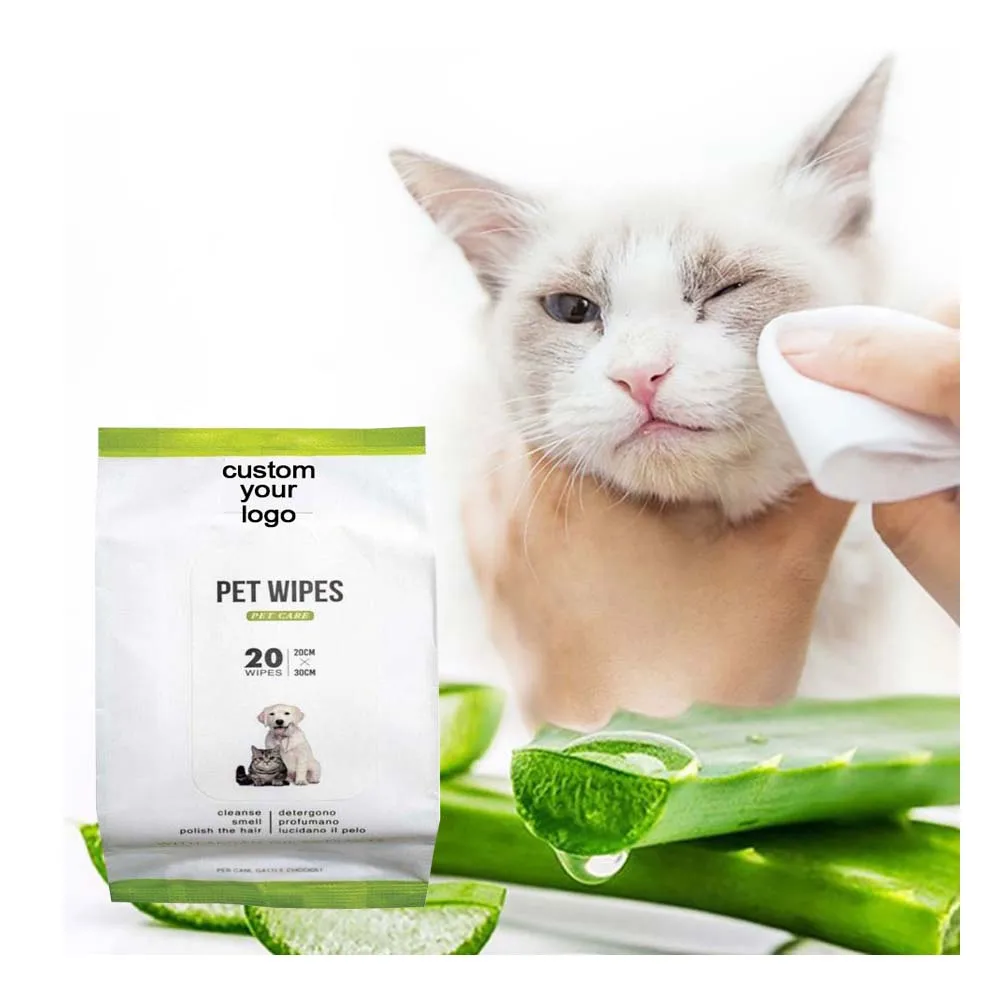 Customized Packaging Natural Material Private Label Soft Pet Washable For Paws Body Cleaning