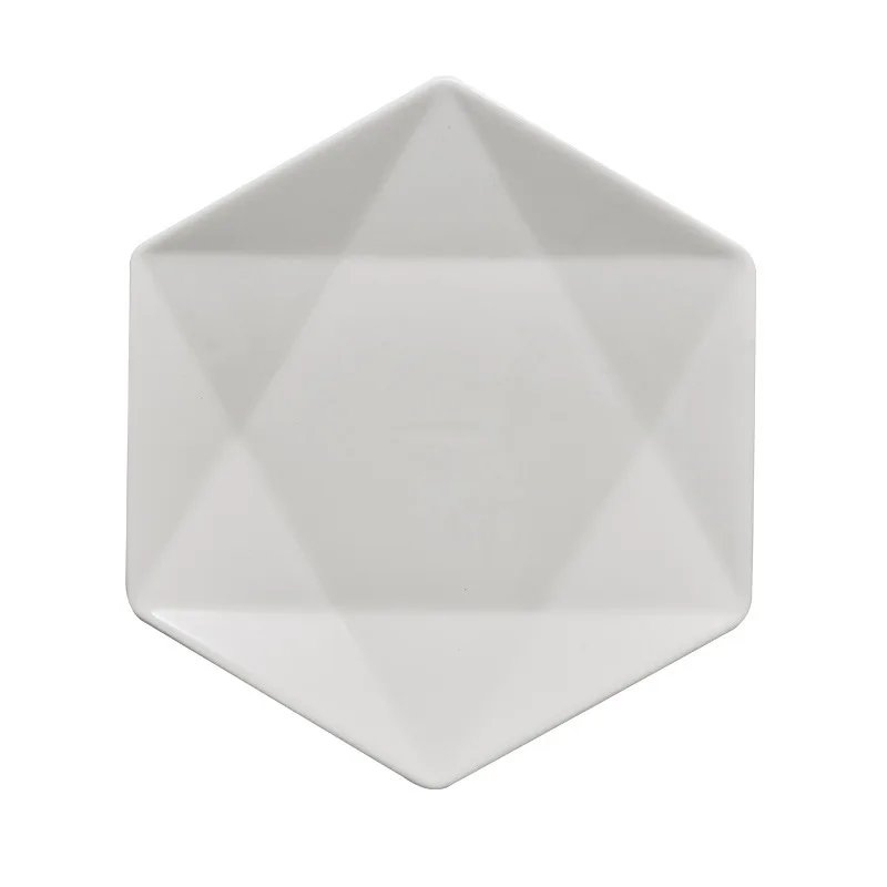 Irregular sauce plates Plum sauce dishes White ceramic small flower shape sauce dish for restaurant