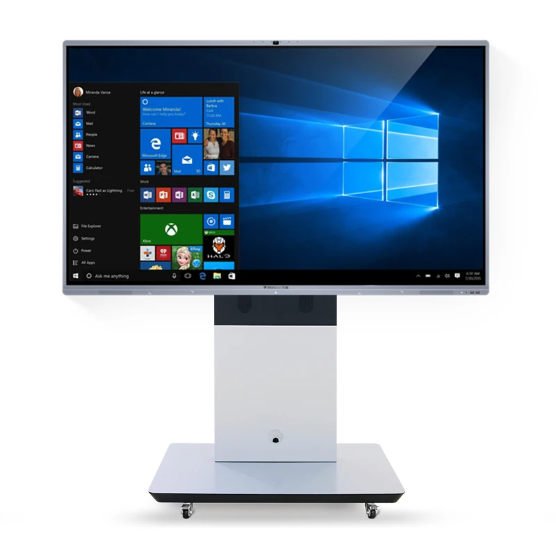 Мультимедийный интерактивный экран, классные доски с встроенным сенсорным экраном allinone