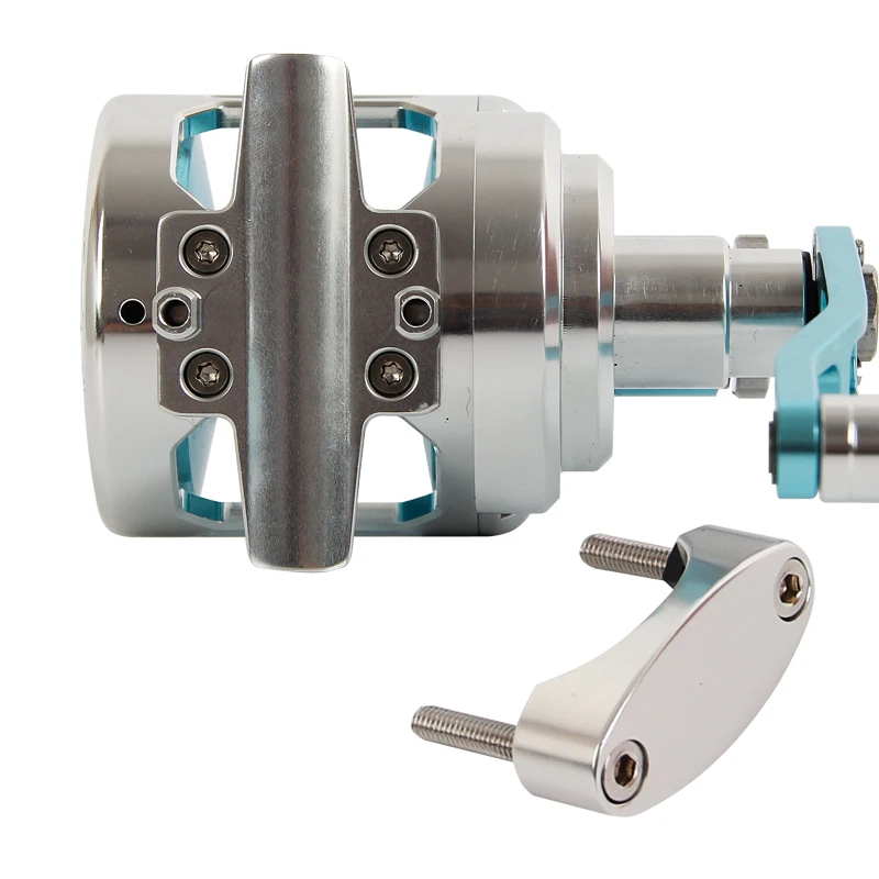 Topline 6.3:1 Slow Pitch Jigging Reel CNC All Metal Overhead Fishing Reel Max Drag 35 KG 9+2BB Boat Saltwater conventional Reel