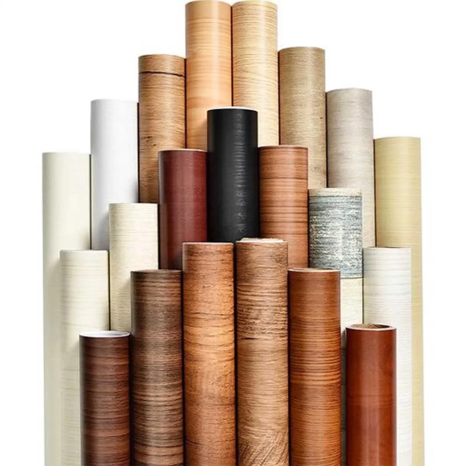 Promotional waterproof wallpaper decorative pvc roll wood grain laminate sheet