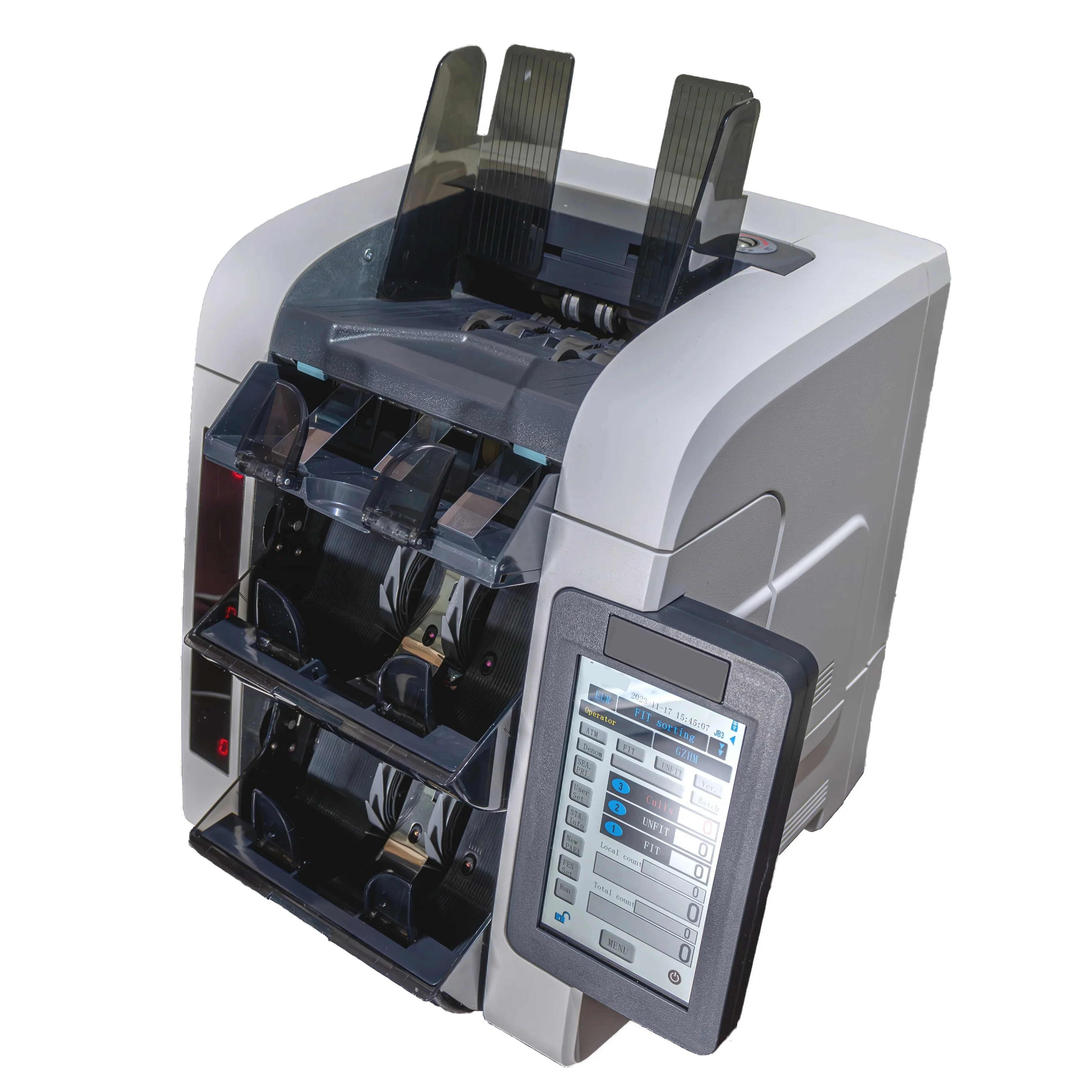 2.5 pocket 2+1 pocket Multi-currency Money Counting Machine Bill Counter Fitness Sorter