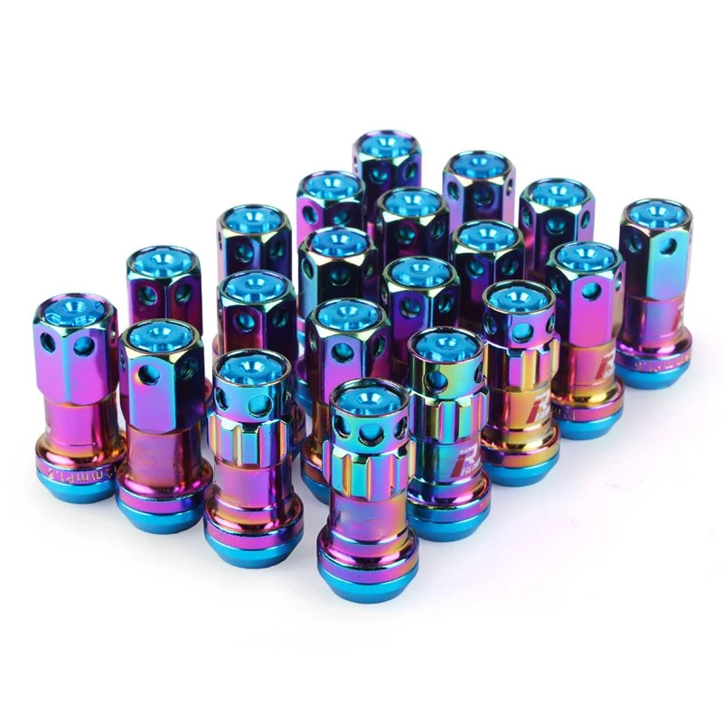 R40 Racing Tuner M12 x 1.5MM M12 x 1.25MM Colour Gunmetal JDM Extended Dust Forged Steel Lug Nuts