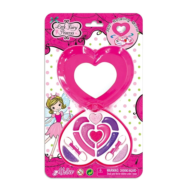 
AKIACO OEM Heart shaped cosmetic case children babys makeup 
