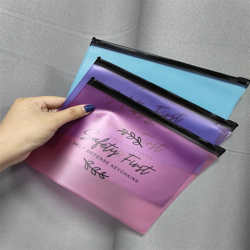 Pvc Jewelry Frosted Plastic Bag With Slider Zipper Frosted Zipper Poly Bag With Your Logo - Buy Zip Lock