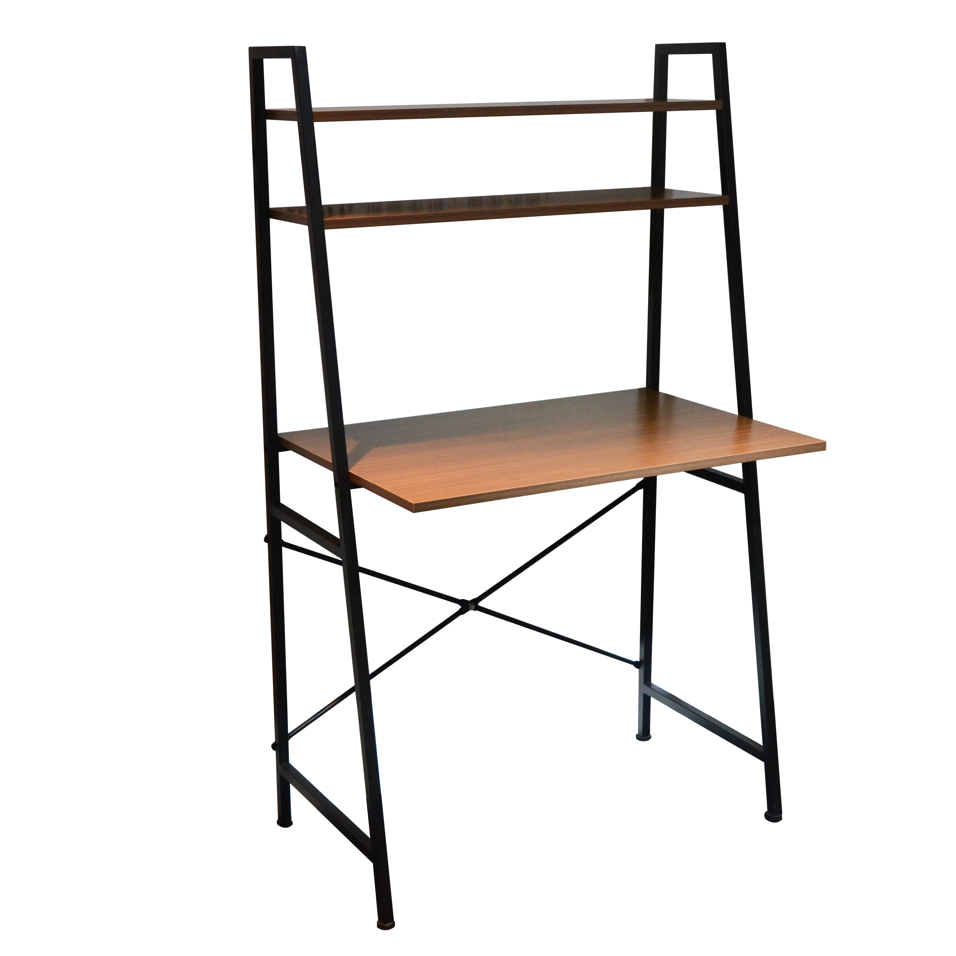 Cheap Computer Desk With 2 Storage Bookshelves Working Table For Small Space Home Office Use