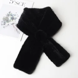 2020 fashion mink fur scarf real Fur scarf female   with fur trim scarves white  arm sets  direct deal