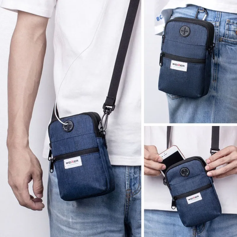 High quality men casual canvas messenger bag