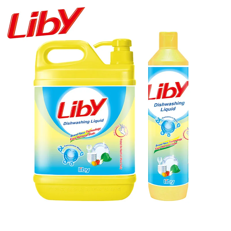 Liby Floristic Lemon Dishwashing Liquid Safer to washing fruits and vegetables 500g dish wash liquid