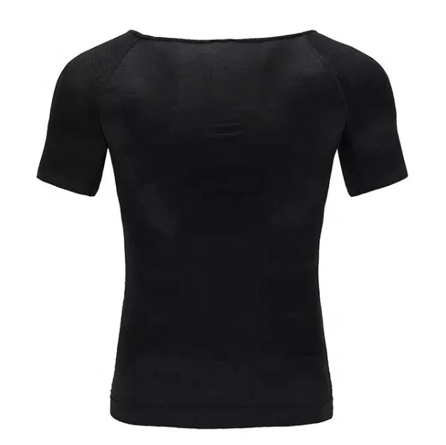 Эластичный скульптурный жилет, Термальный компрессионный базовый слой, мужская рубашка для коррекции фигуры, жилет для похудения и похудения, рубашка для похудения