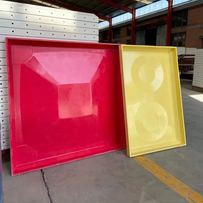 Colorful FRP panel water tank Red Green color Yellow color Customized FRP Water tank