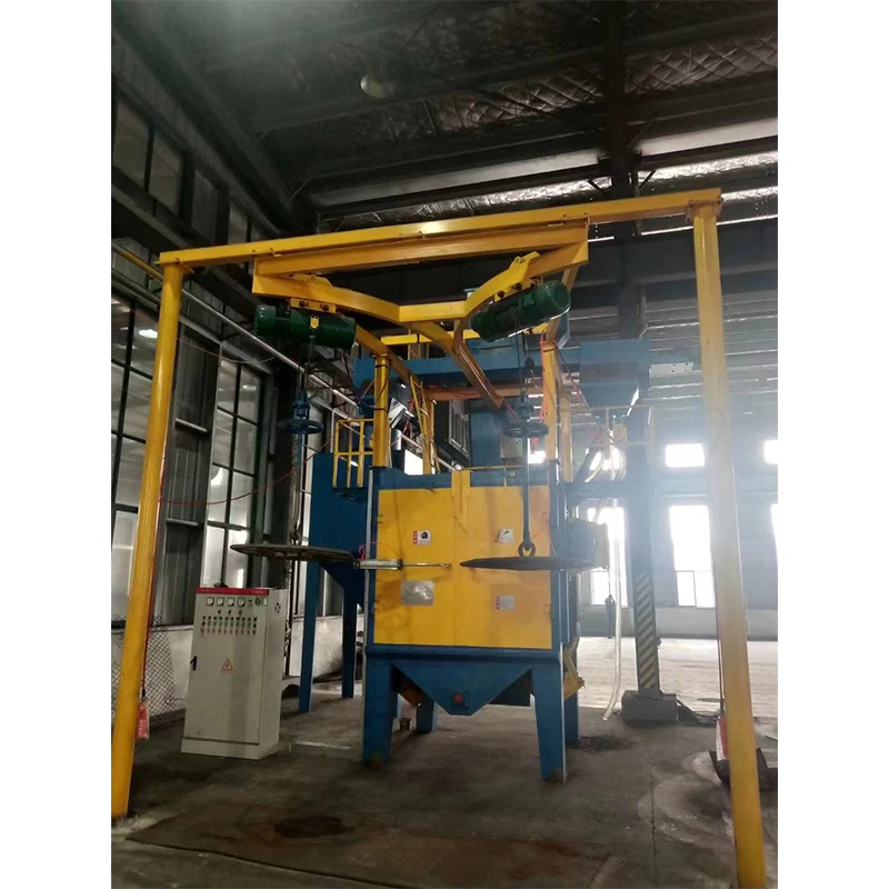 Steel plate rust cleaning shot blasting machine