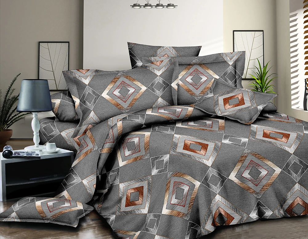 100 POLYESTER DISPERSE PRINTED MICROFIBER BED SHEET FABRIC HOME TEXTILE CHANGXING FACTORY