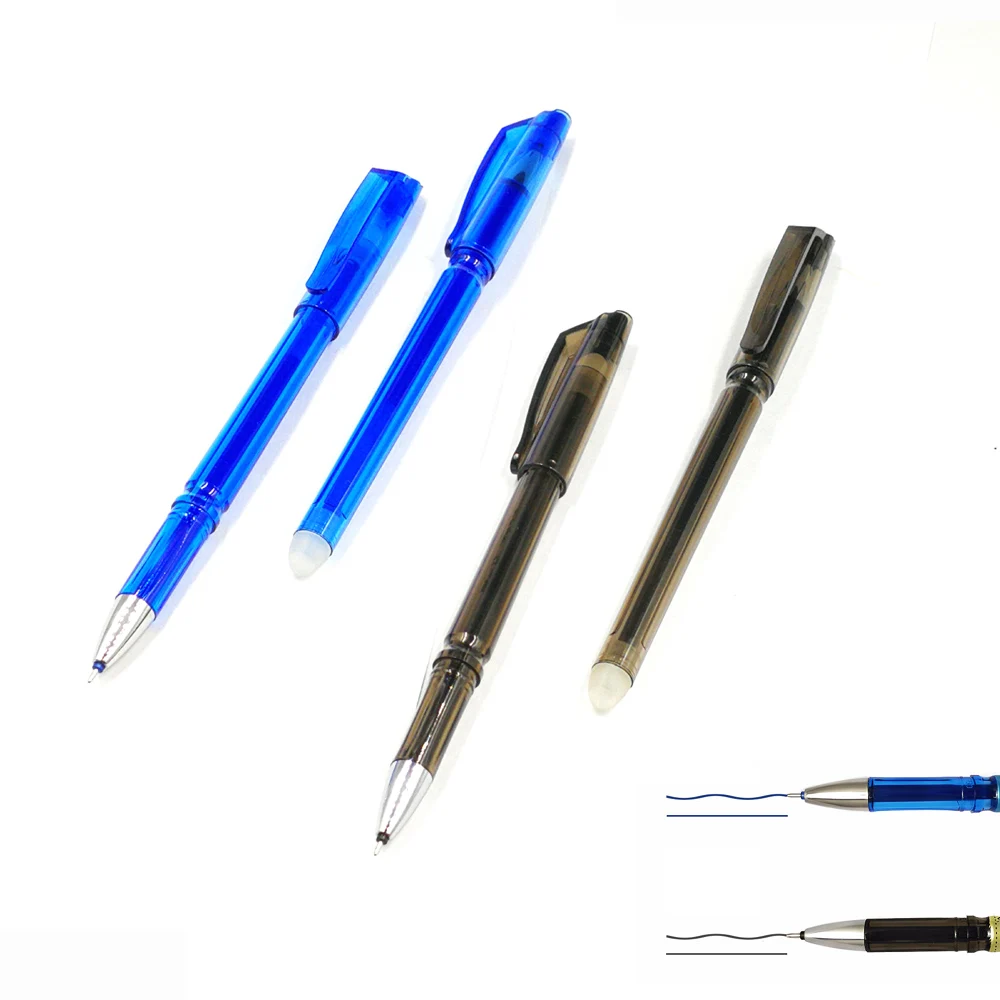 Cheap cost Erasable Gel Ball Pen Friction pen with eraser for school/drawing and daily
