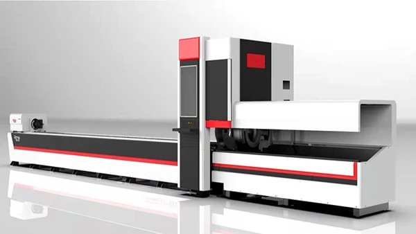 5 Axis 6kw metal tube laser bevel cutting machine with rotating head